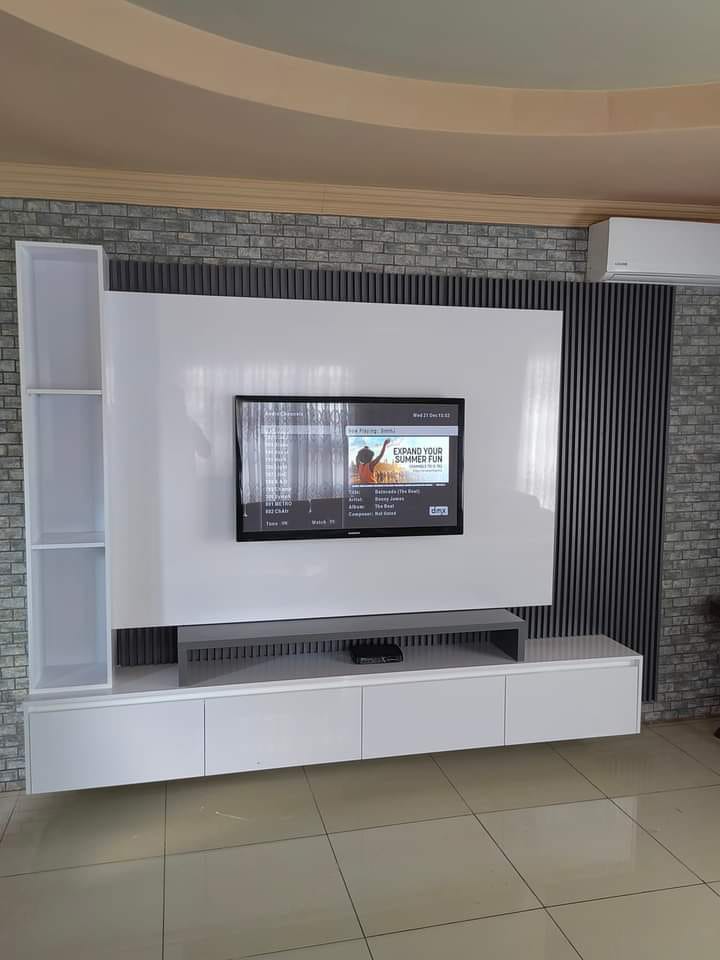 Modern Media Wall on a Dime